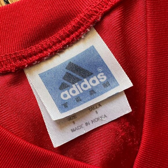 Vintage 90s Adidas University of Nebraska Football Jersey Women S Red White - Picture 7 of 7